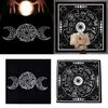 60x60cm Tarot Card Tablecloth Flannel Geometric Figure Divination Altar Cloth Board Game Oracles Card Pad Rune Support