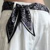Women's Cashew Long Scarf Belt: 2025 New Style Waist & Tie-Neck Accessory for Jeans