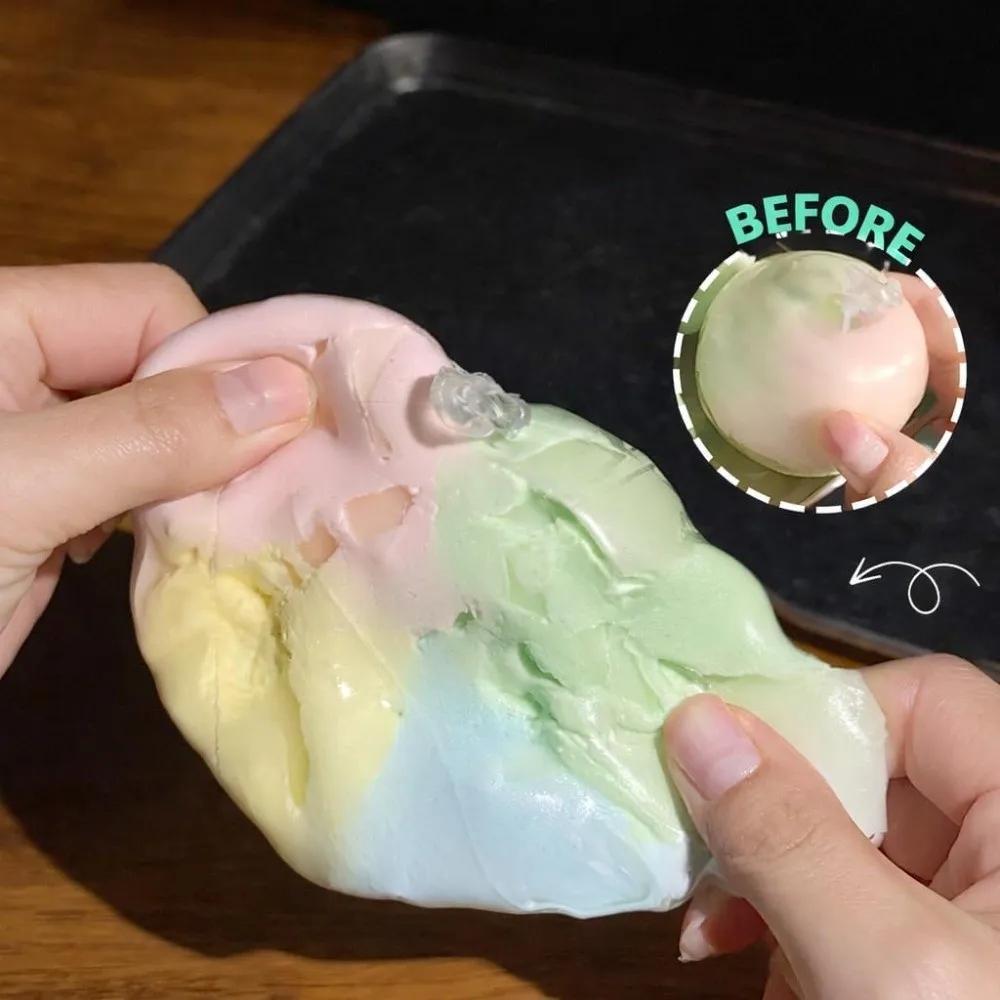 Groene Druif Design Wax Scheurende Knijpspeeltje Kraakbare Textuur Handgemaakt Ambacht Knapperig Geluid Bal Zacht TPR Knapperig Gevoel