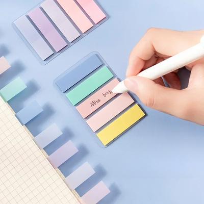Przezroczysta naklejka na notatki samoprzylepne, etykieta studencka, naklejka na notatki samoprzylepne, notatnik, zakładka, artykuły szkolne, artykuły papiernicze Kawaii