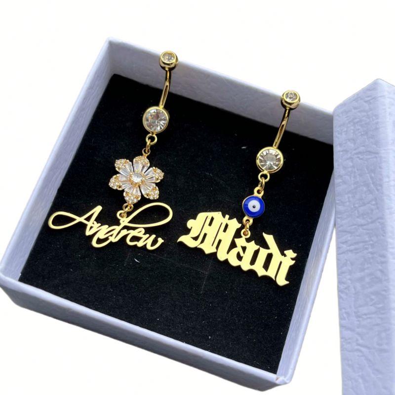 YB Custom Summer Beach  Sexy Personalized Piercing Body Jewelry Name Belly Ring Style 3