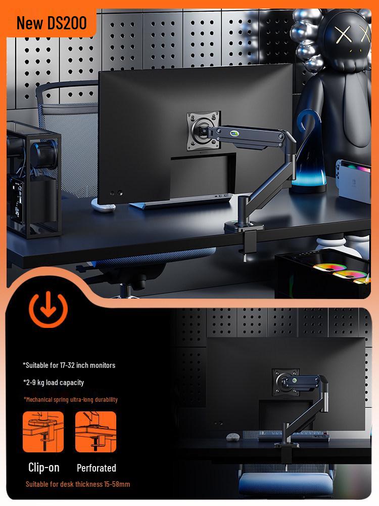 Inverted Lifting VESA Monitor Stand with Mechanical Arm