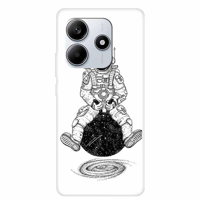 For Redmi Note 14 5G 2025 Phone Case Clear Transparent Edge TPU Silicone Soft Back Cover Case For Redmi Note 14 Case Coque Funda