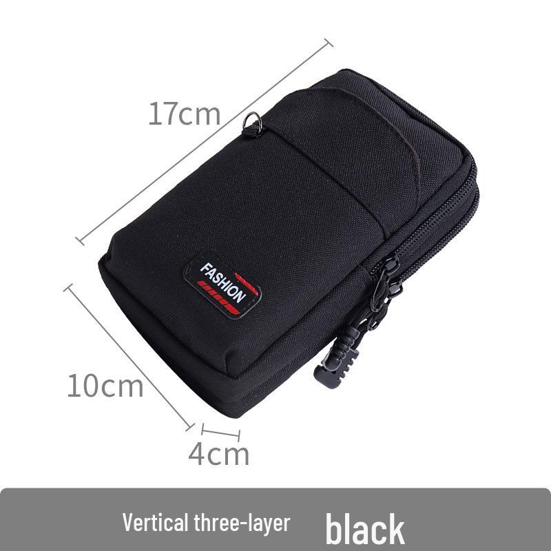 Riñonera Oxford Impermeable 2021 - Soporte para Teléfono en Cinturón para Hombre de 6.5" con Mosquetón para Correr al Aire Libre
