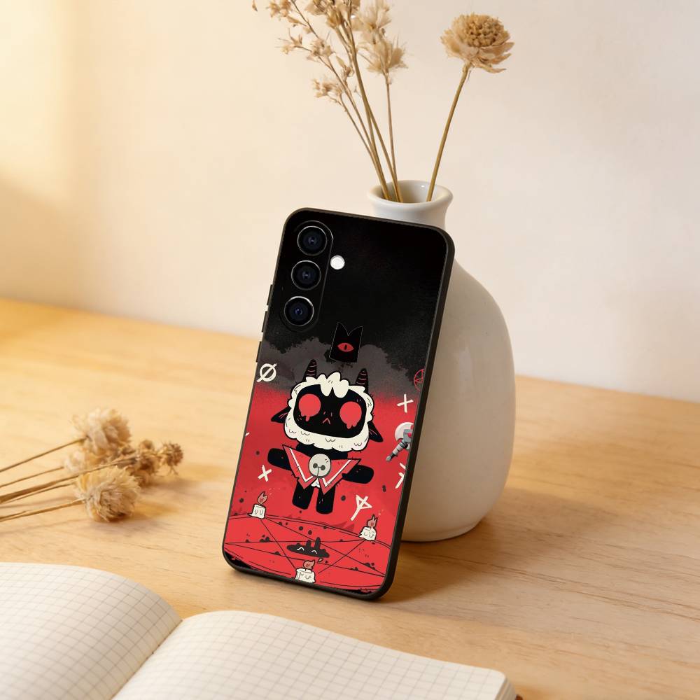 

Games Cult of the Lamb Phone Case Black Silicone Soft For Samsung Galaxy A73,A72,A71,A70,A53,A52,A51 Samsung a32 4g