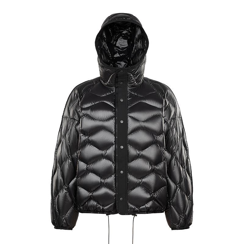 GoFun Black Gold 5.0 Gourd Design Women's Short Goose Down Jacket