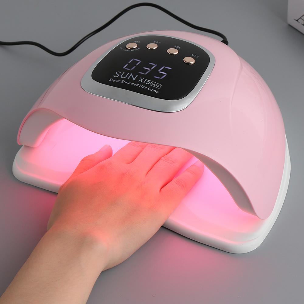320W Professionell UV/LED Nagellampa Nageltorkare Nagel Fototerapi Maskin Dubbel Ljuskälla UV Nagellampa För Nagelkonst DIY Användning