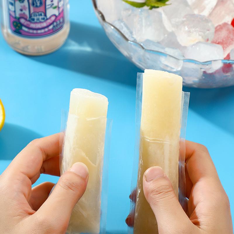 50 Pieces For Sale Disposable Ice Popsicle Mold Bags Freezer Tube Seals Yogurt Ice Cream Sticks Juice Smoothies Food Grade Bag