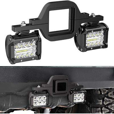 Universal Offroad Auto Anhängerkupplung Halterung Heckstoßstange 4 Zoll LED Arbeitslichtleiste Lampenhalter Lkw Auto SUV 4WD