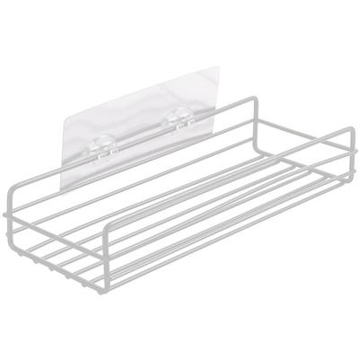 Schmiedeeisen Badezimmer Aufbewahrungsregal mit Saugfuß WC-Schüssel Kleinkram Organizer Regal Wandhängend