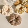Milk Coffee Plush Hair Ring - Simple Elastic Band for Autumn/Winter