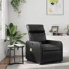 VidaXL Fauteuil de Massage Inclinable, Chaise avec Repose-pieds, Siège avec Dossier et Accoudoirs Salle de Séjour, Moderne, 374190