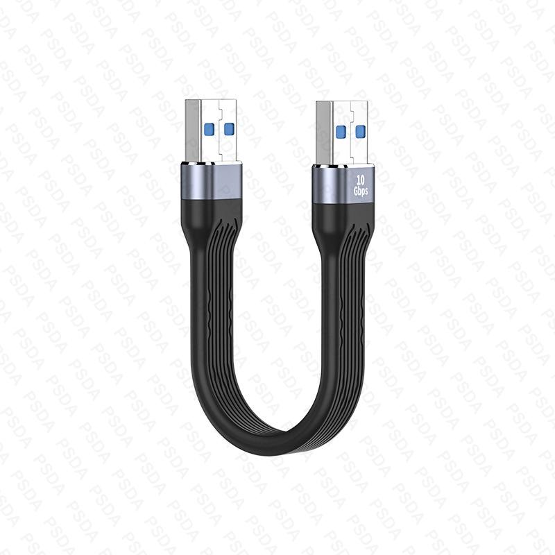 4.0 C Male To 90° Angle C Male Data Short Cable 240W USB Type C 4.0 PD Fast Charging Flat Flex Cable for Smartphone Power Bank