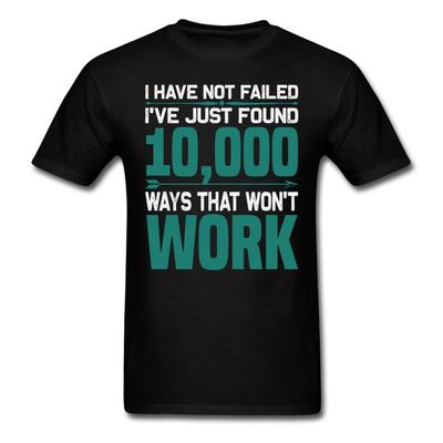 Fitnessstudio Motivationsshirt Ich habe nicht versagt 10000 Misserfolge Motivations-T-Shirt S-6XL