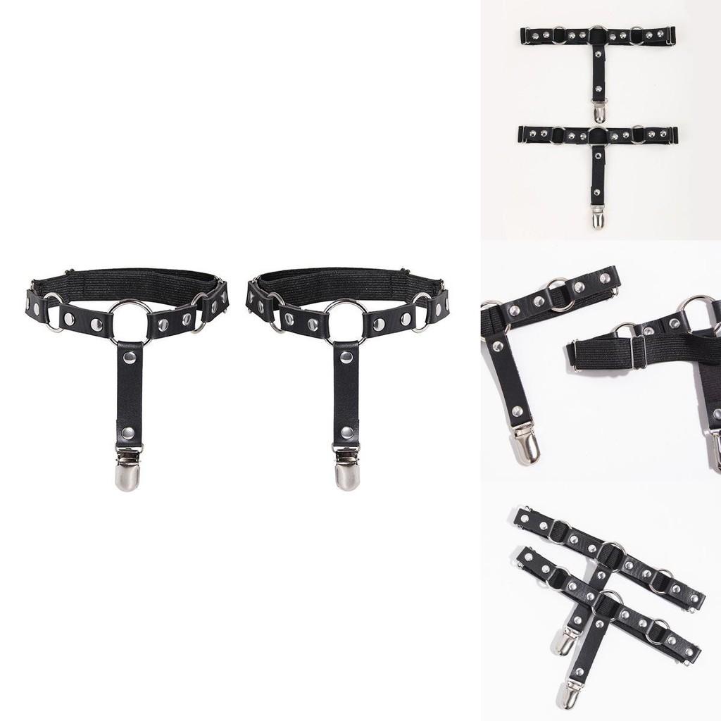 Lolita Leg Garters With Leather Material For Cute Girls And Cosplay Fashion
