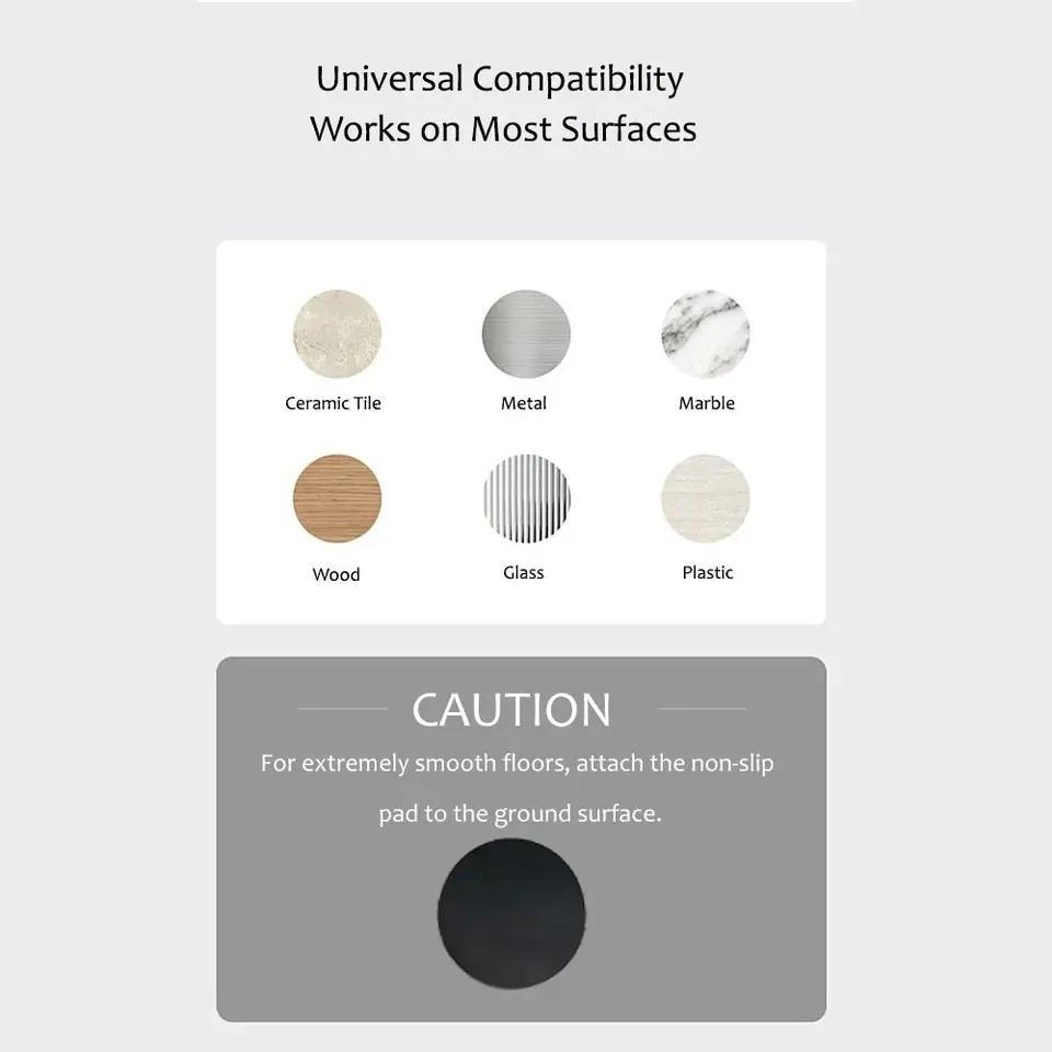 Windproof Magnetic Door Stopper Sliding Door Door Stopper Foot Door Holder To Keep Door Open, With Wall And Floor Protector