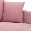 Vidaxl Armchair, Pink, 60 Cm, Upholstered In Velvet