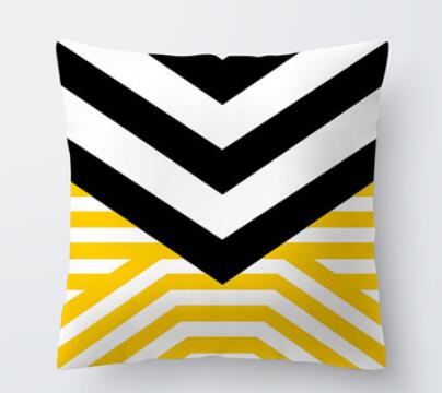 

Geometry Yellow Skulls Decorative Pillows Cushion Summer Pillowcase Home Decor Sofa Living Room Pillow 35x35cm only cover