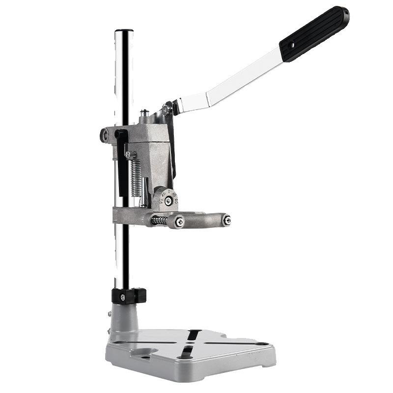Adjustable Multi-Functional Rotary Drill Stand: Compact Industrial-Grade Workbench for Hand Drills