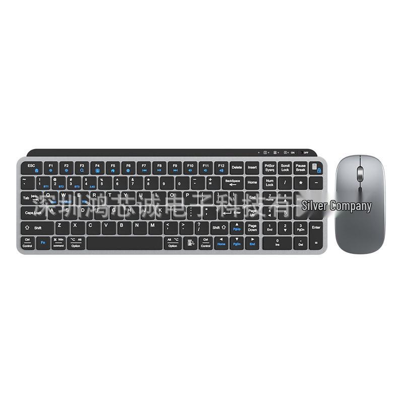 Multi-Device Wireless Keyboard & Mouse: Seamlessly Connect To Laptops, Desktops, Tablets, and Phones with Three-mode and Dual-mode Compatibility.