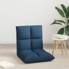 Adjustable Footstool Blue Fabric