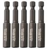 5pcs 1/4In Head Extension Rod Screwdriver Magnetic Transfer Extension Rod Screwdriver Bit Holder Internal Hexagonal Screw