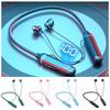 Plastic Sports Neckband Headphones LED Battery Display TWS Headset  Sports Activities