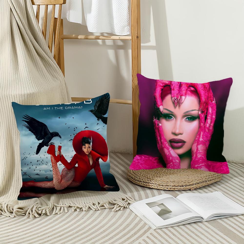 Singer Cardi B Am I the Drama Pillow Case Home Decoration Cushion Cover Suitable For Office Sofa Bedroom Car