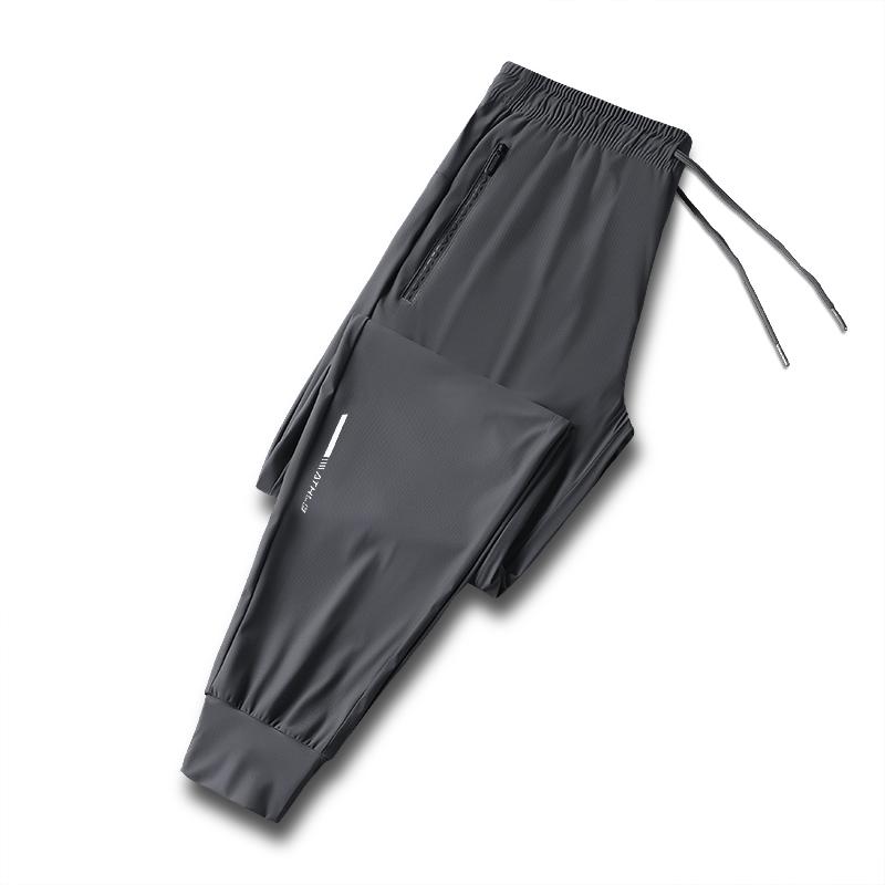 Running Pants Reflective Quick Dry Summer Jogging Trousers Men Gym Thin Cool Male Fishing Hiking Sports Long Pants Breathable