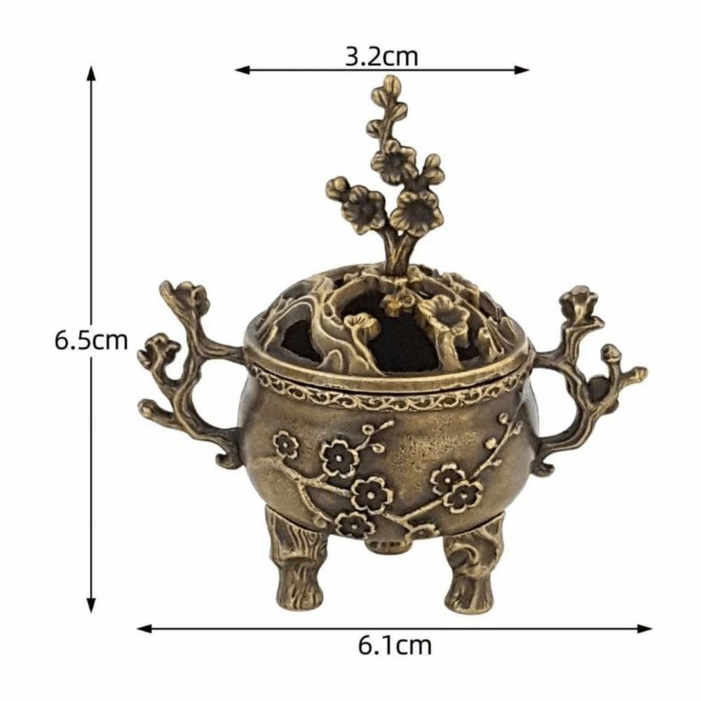 Chinese Style Incense Censer Alloy Fragrance Holder New Incense Burner Desktop Ornament