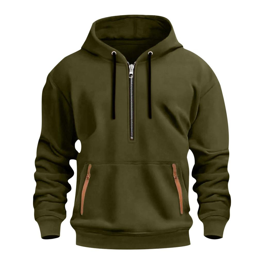 Herren Fleece Kapuzenpullover lässiges langärmeliges Sweatshirt