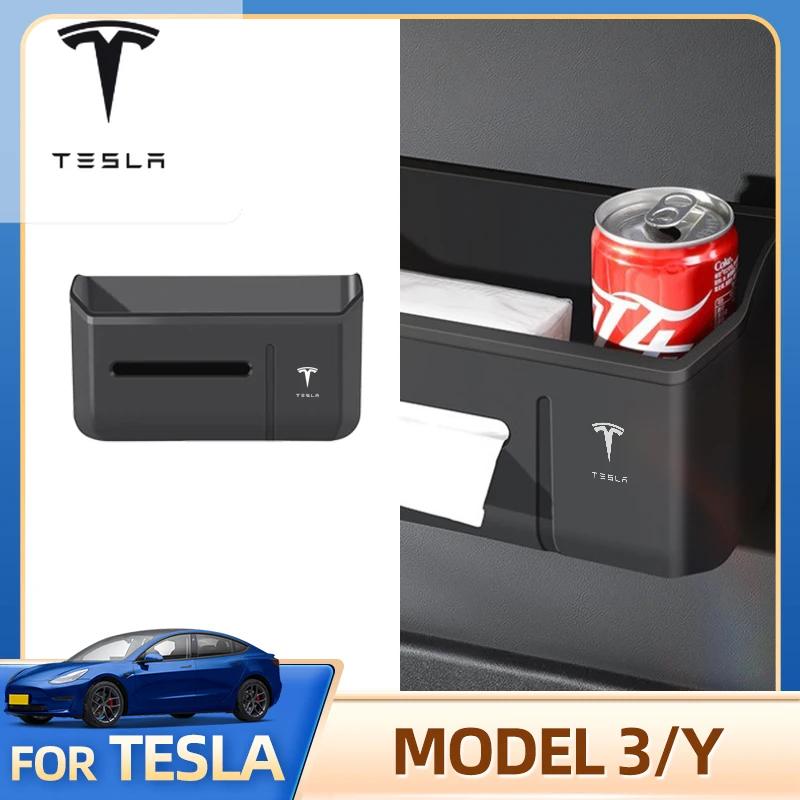 ALS1 For Tesla Model Y Model 3 2020-2026 Front Backrest Storage Box Garbage Seat Storage Storage Accessories Modificati Car Sticker