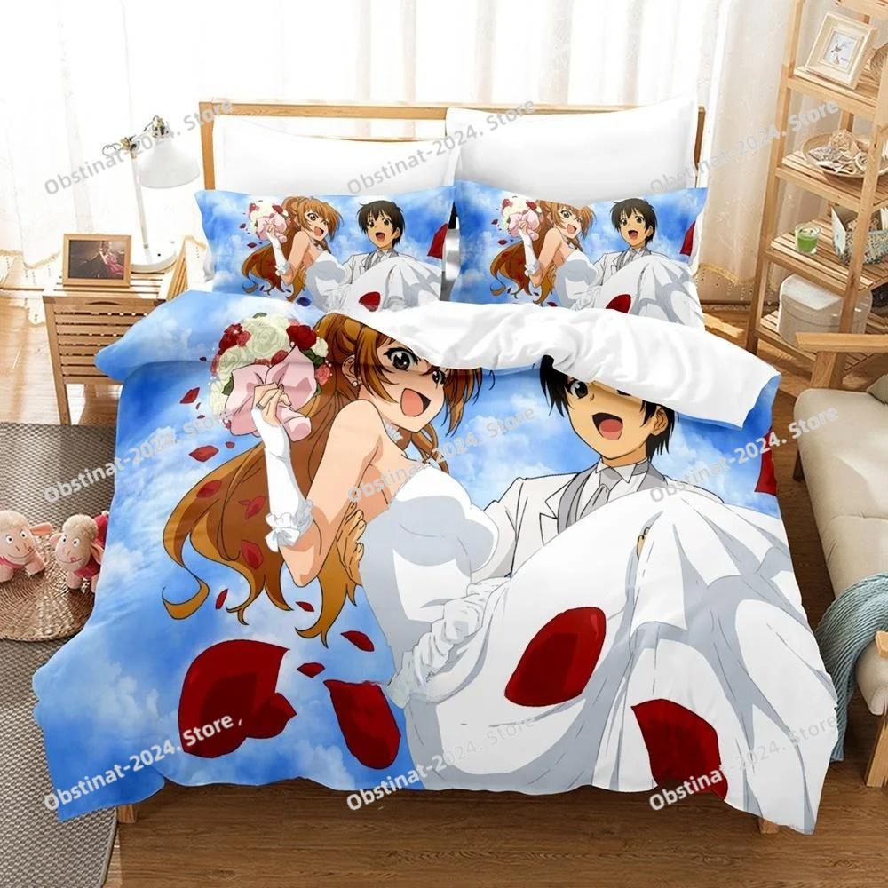 Fashion Anime Bed Sheet Set Golden Time Bedding Set Single Twin Full Queen King Size Bed Set Adult Kid Bedroom Duvet Cover Sets
