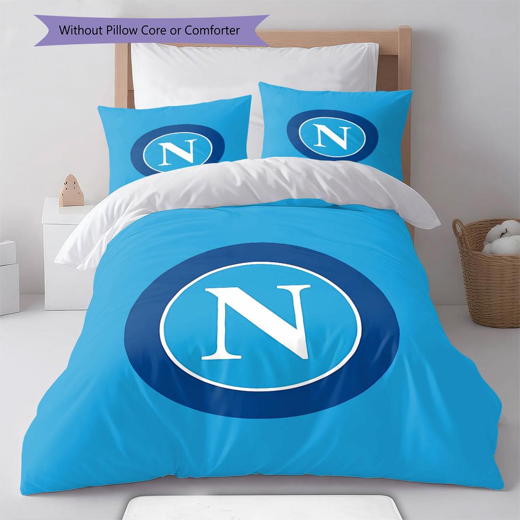 S.S.C. Biancheria da letto con motivo napoletano, Set copripiumino Copripiumino Federa Regalo di compleanno per la casa(1 * copripiumino + 2 * federa, senza nucleo)