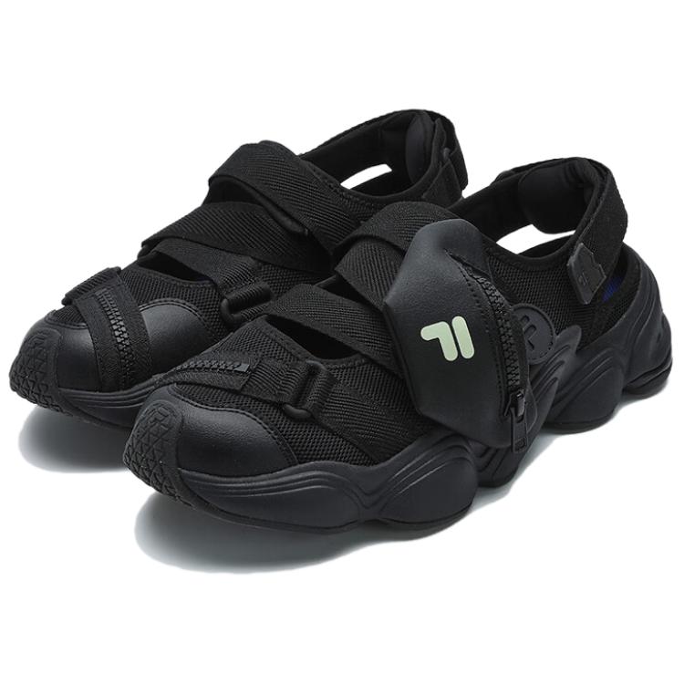 FILA Fusion Tenacity Comfortable Durable Minimalist Wrap Sandals Women sandals Black T12W421404FBK