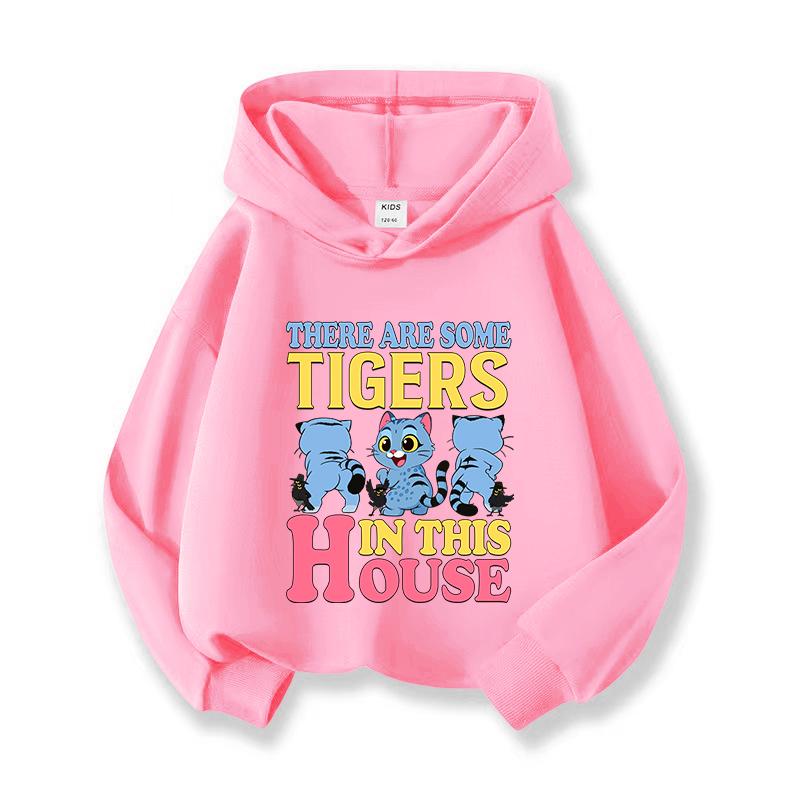 KPop Devil Hunter Huntrix Printed Short Hoodie Children's Casual Fashion Sports Hoodie