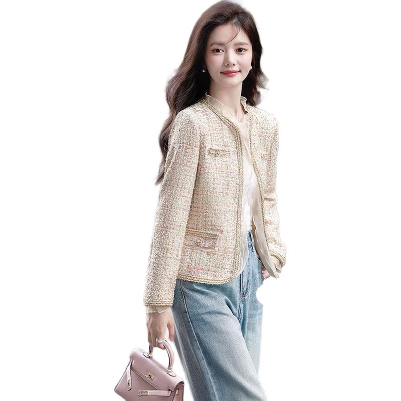 

Women s Hepburn Style Lace Patchwork Short Jacket L