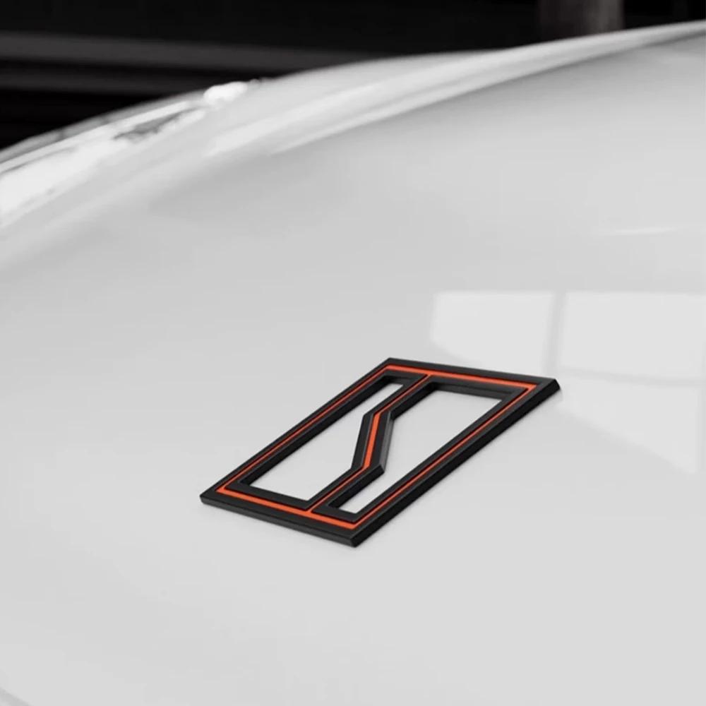 AAXU1 For Zeekr 7X 001 007 Car Logo Personalized Modification Matte Metal Car LogoTrendy Style Blackened Decorative Logo