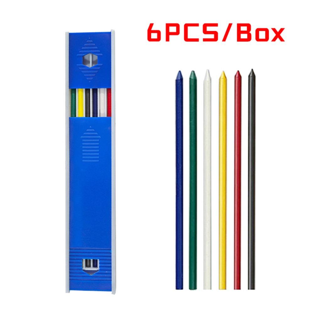 6 Boxes 0.3/0.5/0.7/0.9/1.3/2.0/3.0mm Mechanical Pencil Lead Mechanical Pencil Refill  Students