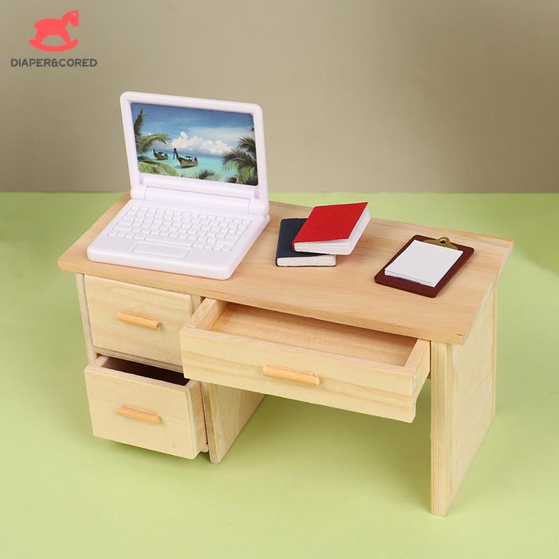 Dollhouse Miniature Furniture Desk Chair Bed Arched Door Model Diy Simulation Mini Park Bench Accessories Scene Toys
