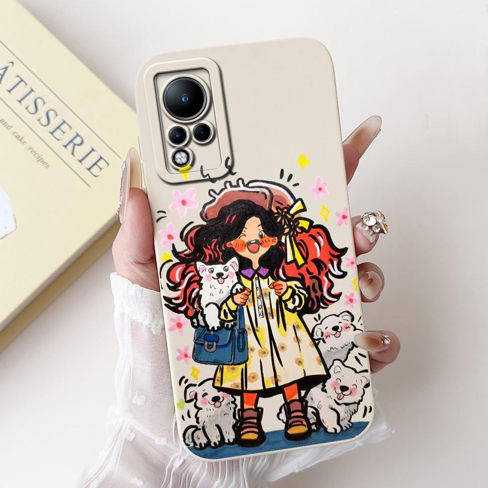 For Infinix Note 11 Case Lovely Cartoon Animal ShockProof Back Cover For Infinix Note 11 Note11 Fundas X663 X663B Phone Shell