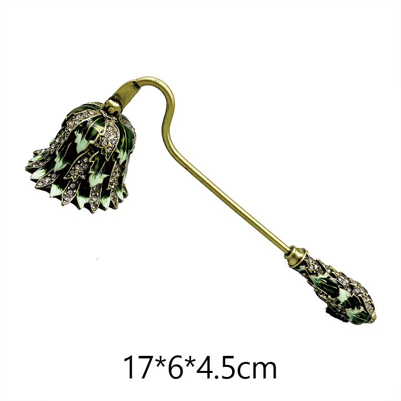 European Retro Candle Snuff Tool Aromatherapy Candle Extinguisher Hand Tool Flowers Shape Wick Extinguish Cover Carfts