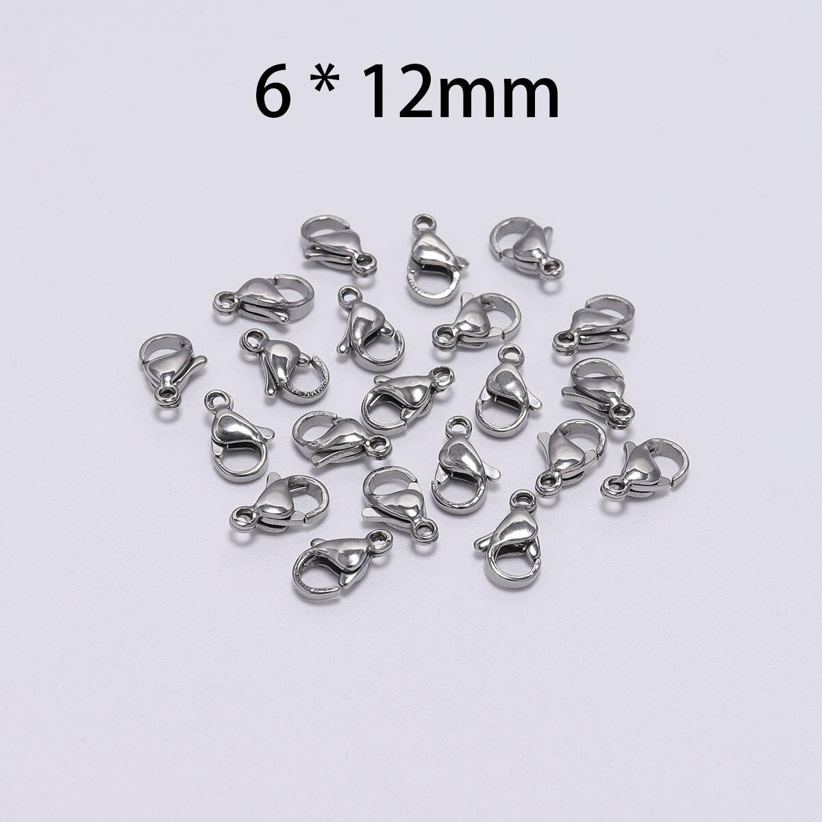 

30 шт./лот, застежки-омары из нержавеющей стали, крючки, разъем для DIY ожерелья, браслета, ювелирных изделий, аксессуары, аксессуары красный