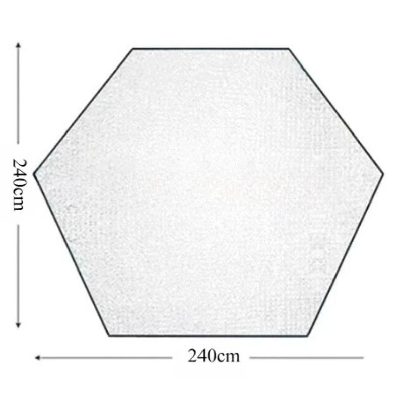 

Утолщенный шестиугольный походный влагозащитный коврик складной водонепроницаемый основание для палатки пляжный кемпинг коврик для пикника товары для улицы