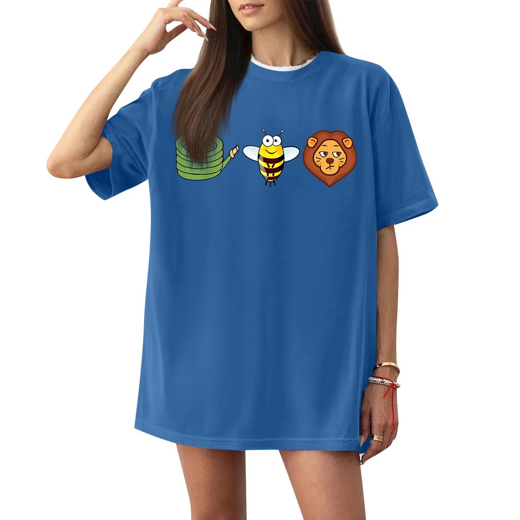 Women's Casual Letter Print Short Sleeve T-Shirt
