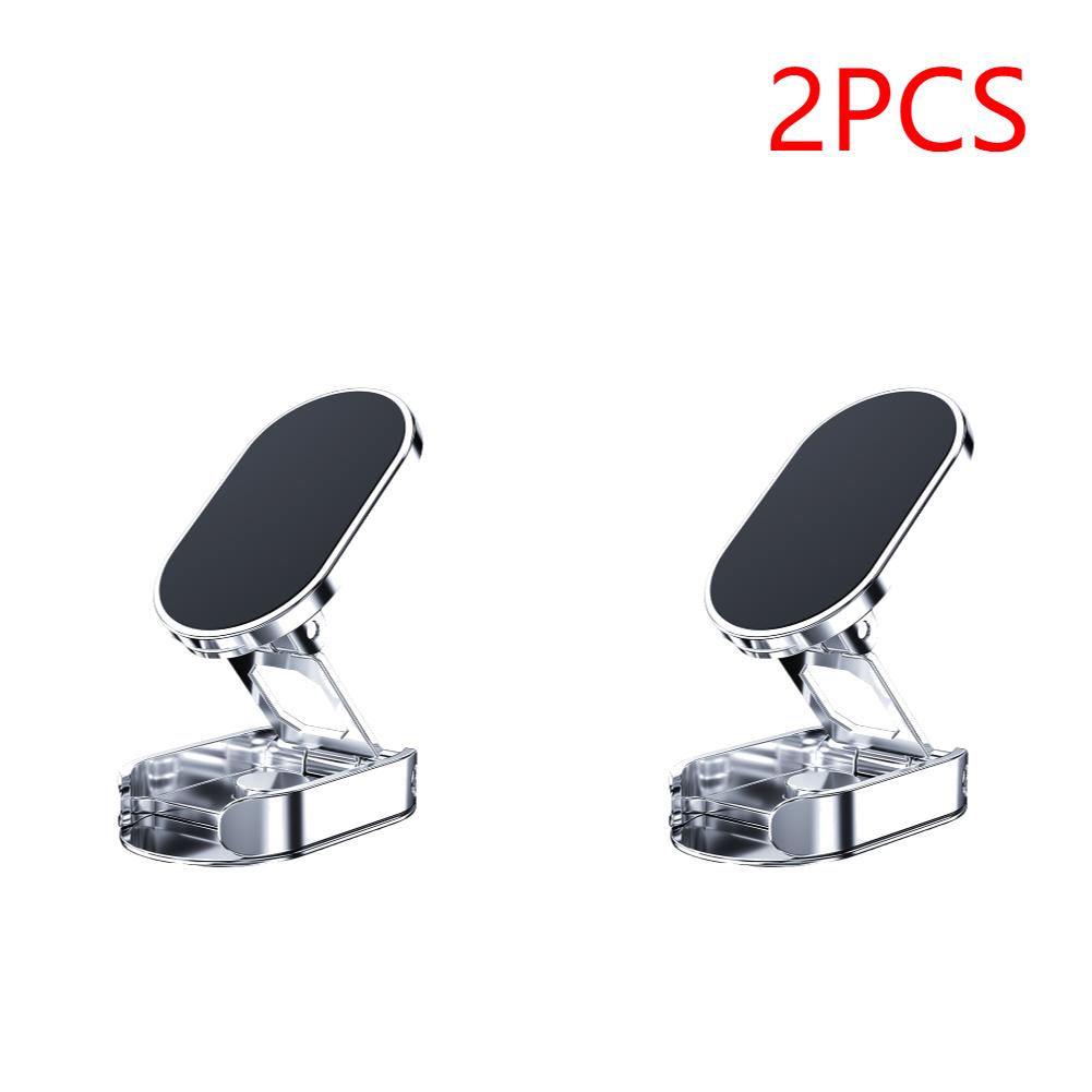 1-3PCS Magnetic Car Phone Holder 720 Rotatable With Magnetic Sheets Foldable Car Navigation Holder Smartphone Mobile Stand