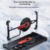 For Samsung Galaxy S25 Ultra Magnetic Case Aluminium Alloy Frameless Phone Cover with Kickstand