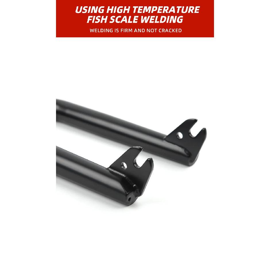 20"BMX Bike Front Fork CR-MO 28.6*163mm Performance Bicycle Black Chrome Front Forks