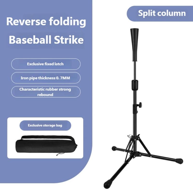 Baseball Schlag-Tees Dreibeine Verstellbare Dreibeinstative Ständer-Tees für Schlagtraining Übung Tragbare Faltbare für Erwachsene