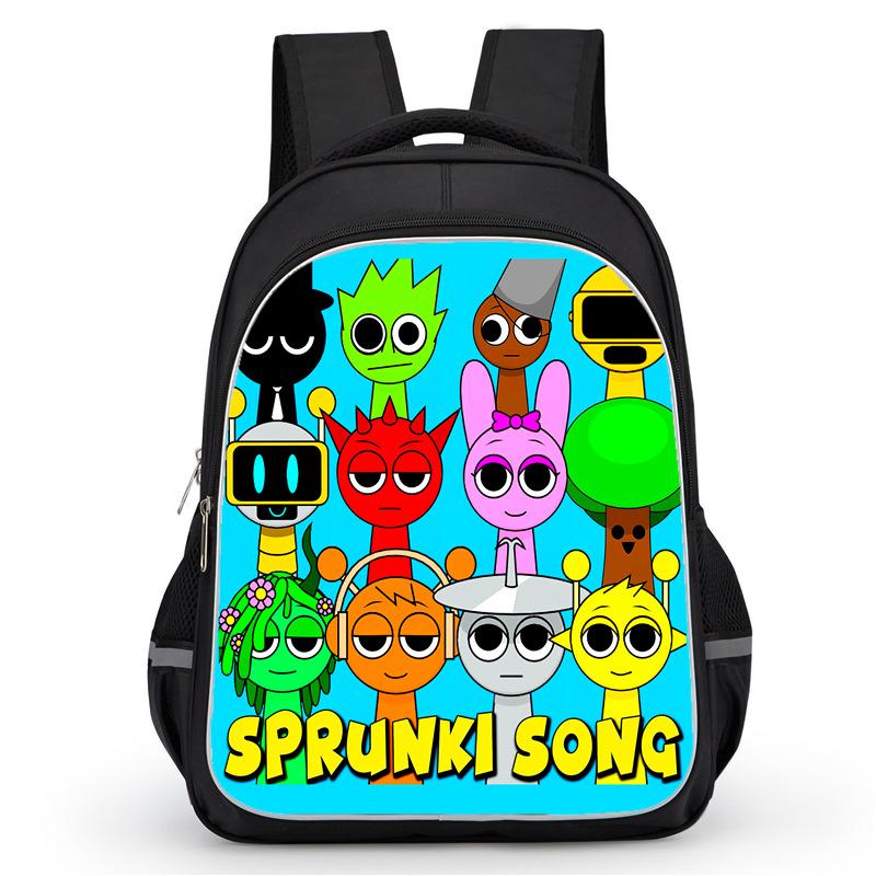 Rhythm Box Sprunki Hra Anime Batoh Studentský Školní Taška Počítačová Taška
